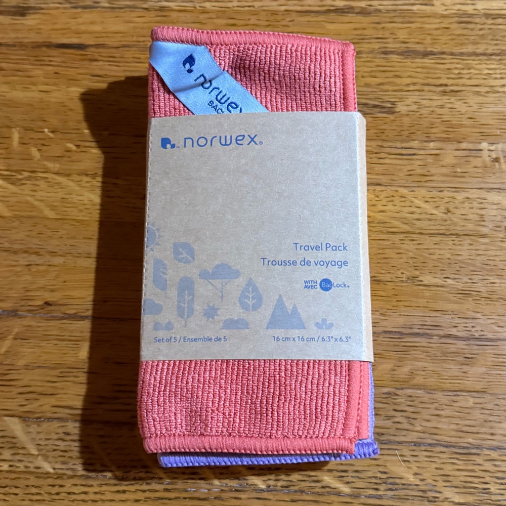 Norwex Mini Enviro Travel Pack Set of 5 NWT
